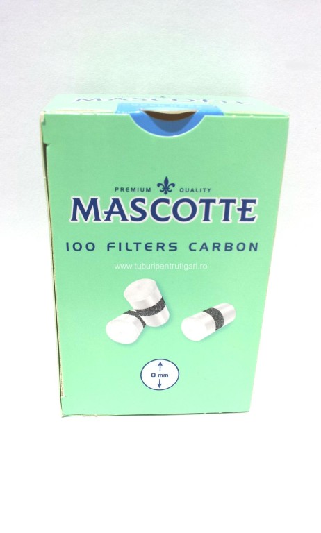 Filtre MASCOTTE REGULAR CU CARBON pentru rulat tutun