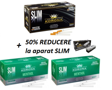 TUBURI pentru TIGARI KORONA SLIM OFERTA